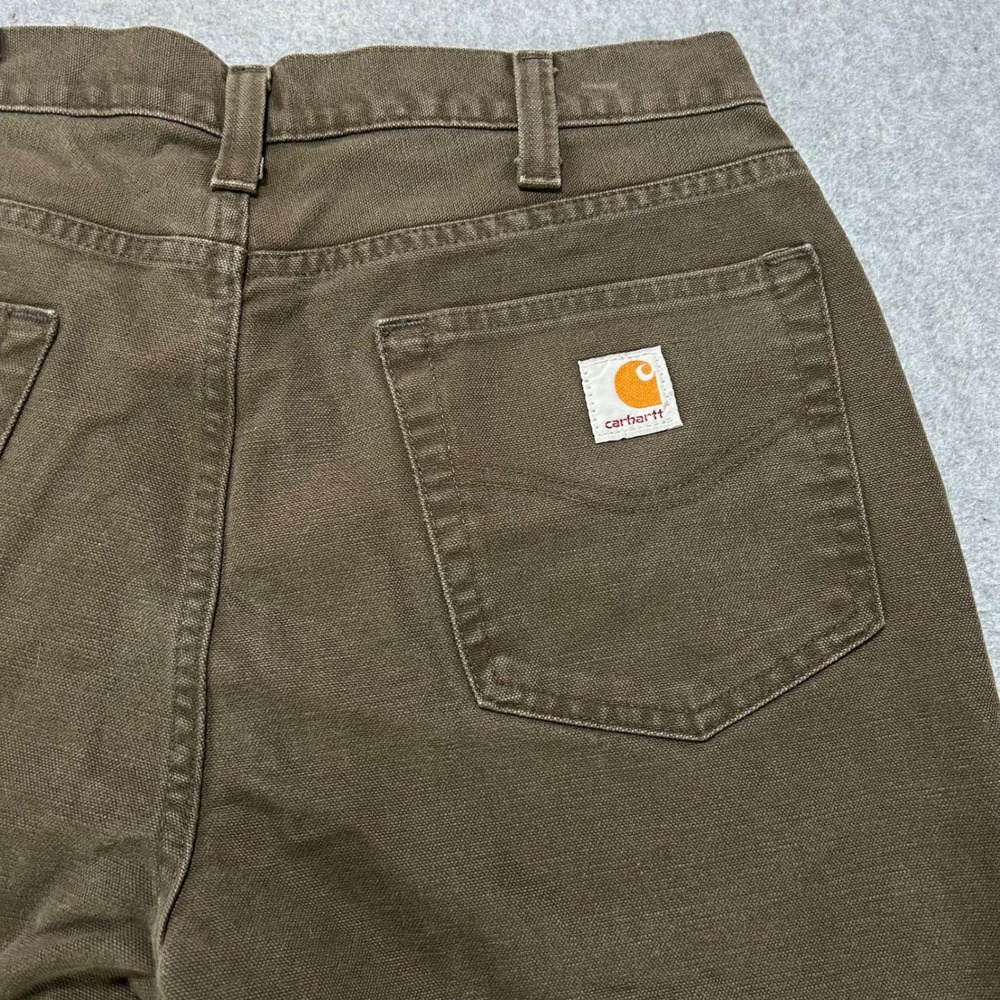 Carhartt Pants Relaxed Fit Mens 32x34 Brown Workwear Streetwear